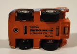 Vintage Takara Tonka Turbo Tricksters #8 Shell Pull Back Orange Die Cast Toy Car Vehicle Made in Macau