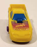 2002 Wendy's NHRA Funny Car Dragster Yellow Plastic Die Cast Toy Car Vehicle 3/5