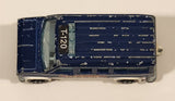Vintage Majorette No. 279 / 234 Fourgon T-120 Police Van Blue 1/65 Scale Die Cast Toy Car Vehicle Made in France with Opening Rear Doors