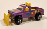 Vintage 1990 Hot Wheels Power Plower Truck Purple Die Cast Toy Car Vehicle