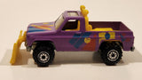 Vintage 1990 Hot Wheels Power Plower Truck Purple Die Cast Toy Car Vehicle