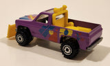 Vintage 1990 Hot Wheels Power Plower Truck Purple Die Cast Toy Car Vehicle