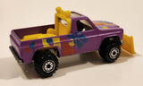 Vintage 1990 Hot Wheels Power Plower Truck Purple Die Cast Toy Car Vehicle