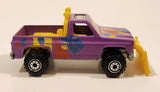 Vintage 1990 Hot Wheels Power Plower Truck Purple Die Cast Toy Car Vehicle