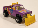 Vintage 1990 Hot Wheels Power Plower Truck Purple Die Cast Toy Car Vehicle