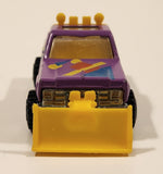 Vintage 1990 Hot Wheels Power Plower Truck Purple Die Cast Toy Car Vehicle