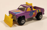 Vintage 1990 Hot Wheels Power Plower Truck Purple Die Cast Toy Car Vehicle