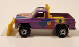 Vintage 1990 Hot Wheels Power Plower Truck Purple Die Cast Toy Car Vehicle