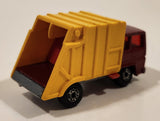Vintage 1979 Lesney Matchbox Superfast Colectomatic Refuse Truck No. 36 Red Yellow Garbage Pickup Die Cast Toy Car Vehicle with Sliding Compactor