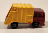 Vintage 1979 Lesney Matchbox Superfast Colectomatic Refuse Truck No. 36 Red Yellow Garbage Pickup Die Cast Toy Car Vehicle with Sliding Compactor