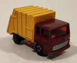 Vintage 1979 Lesney Matchbox Superfast Colectomatic Refuse Truck No. 36 Red Yellow Garbage Pickup Die Cast Toy Car Vehicle with Sliding Compactor