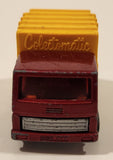 Vintage 1979 Lesney Matchbox Superfast Colectomatic Refuse Truck No. 36 Red Yellow Garbage Pickup Die Cast Toy Car Vehicle with Sliding Compactor