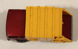 Vintage 1979 Lesney Matchbox Superfast Colectomatic Refuse Truck No. 36 Red Yellow Garbage Pickup Die Cast Toy Car Vehicle with Sliding Compactor