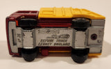 Vintage 1979 Lesney Matchbox Superfast Colectomatic Refuse Truck No. 36 Red Yellow Garbage Pickup Die Cast Toy Car Vehicle with Sliding Compactor