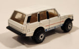 1990 Hot Wheels Range Rover White Die Cast Toy Car Vehicle