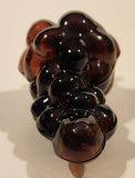 Vintage Art Glass Fruit Purple Grapes Bunch 4" Tall Ornament