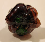 Vintage Art Glass Fruit Purple Grapes Bunch 4" Tall Ornament