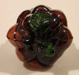 Vintage Art Glass Fruit Purple Grapes Bunch 4" Tall Ornament