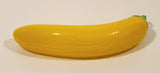 Vintage Art Glass Fruit Yellow Banana 7 1/2" Long Ornament