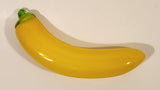 Vintage Art Glass Fruit Yellow Banana 7 1/2" Long Ornament