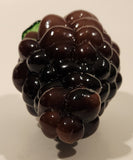 Vintage Art Glass Fruit Purple Grapes Bunch 6" Tall Ornament