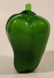 Vintage Art Glass Vegetable Green Bell Pepper 5" Tall Ornament