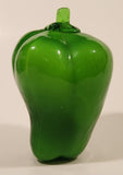 Vintage Art Glass Vegetable Green Bell Pepper 5" Tall Ornament