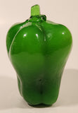 Vintage Art Glass Vegetable Green Bell Pepper 5" Tall Ornament