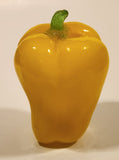 Vintage Art Glass Vegetable Yellow Bell Pepper 5" Tall Ornament