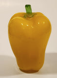 Vintage Art Glass Vegetable Yellow Bell Pepper 5" Tall Ornament