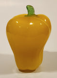 Vintage Art Glass Vegetable Yellow Bell Pepper 5" Tall Ornament