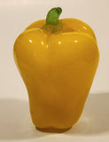 Vintage Art Glass Vegetable Yellow Bell Pepper 5" Tall Ornament