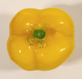 Vintage Art Glass Vegetable Yellow Bell Pepper 5" Tall Ornament