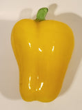 Vintage Art Glass Vegetable Yellow Bell Pepper 5" Tall Ornament