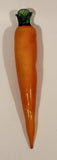 Vintage Art Glass Vegetable Orange Carrot 8 1/2" Long Ornament