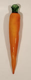 Vintage Art Glass Vegetable Orange Carrot 8 1/2" Long Ornament