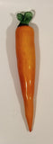 Vintage Art Glass Vegetable Orange Carrot 8 1/2" Long Ornament