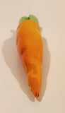 Vintage Art Glass Vegetable Orange Carrot 8 1/2" Long Ornament