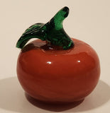 Vintage Art Glass Fruit Orange 2 1/2" Tall Ornament Has Chip