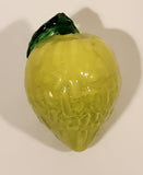 Vintage Art Glass Fruit Green Lime 2 3/4" Tall Ornament