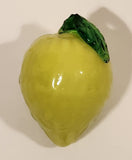 Vintage Art Glass Fruit Green Lime 2 3/4" Tall Ornament