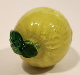Vintage Art Glass Fruit Green Lime 2 3/4" Tall Ornament
