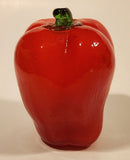 Vintage Art Glass Vegetable Red Bell Pepper 4 3/4" Tall Ornament