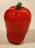 Vintage Art Glass Vegetable Red Bell Pepper 4 3/4" Tall Ornament