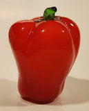 Vintage Art Glass Vegetable Red Bell Pepper 4 3/4" Tall Ornament