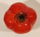 Vintage Art Glass Vegetable Red Bell Pepper 4 3/4" Tall Ornament