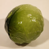 Vintage Art Glass Vegetable Green Cabbage 4" Tall Ornament