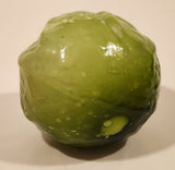 Vintage Art Glass Vegetable Green Cabbage 4" Tall Ornament