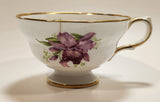Vintage Grosvenor "Orchid" Pink Flowers Bone China Tea Cup Made in England