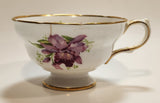 Vintage Grosvenor "Orchid" Pink Flowers Bone China Tea Cup Made in England